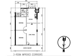 Blk 3 Tanjong Pagar Plaza (Bukit Merah), HDB 3 Rooms #396943341